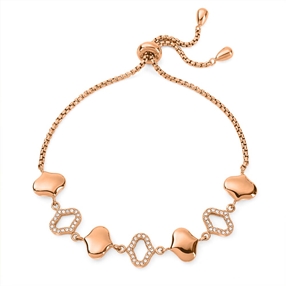 Dream Princess Rose Gold Plated Adjustable Bracelet-